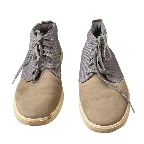 Timberland Men\'s Groveton Chukka Shoes size 9.5 Grey Beige Mid Top Lace Up Suede main image 8